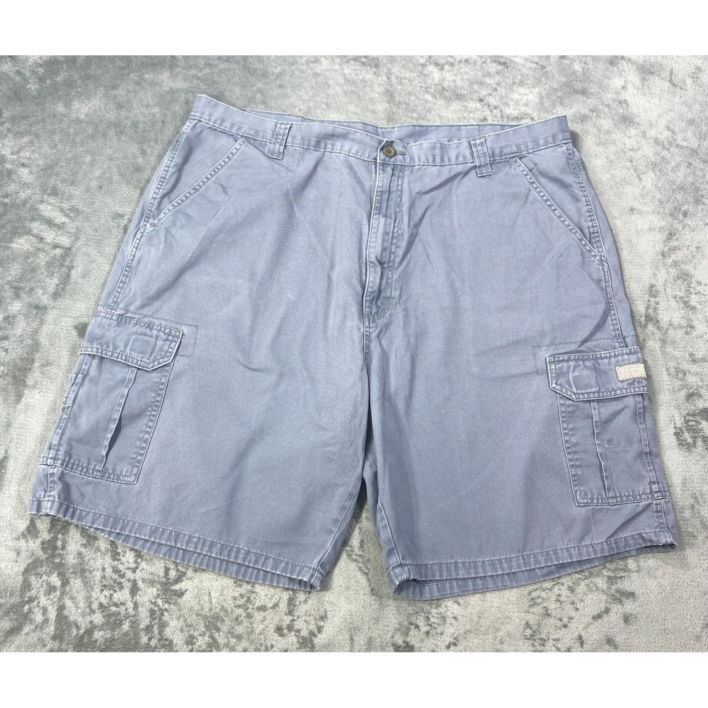 Wrangler Cargo Shorts Men's Size 42 Gray Utility Workwear Outdoors Pockets Hike